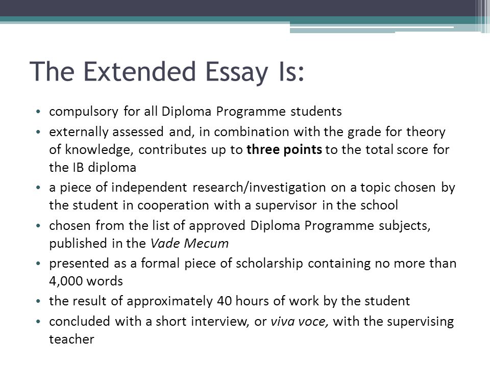 Example essays
